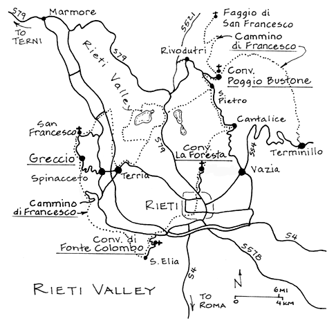 Rieti Valley Map